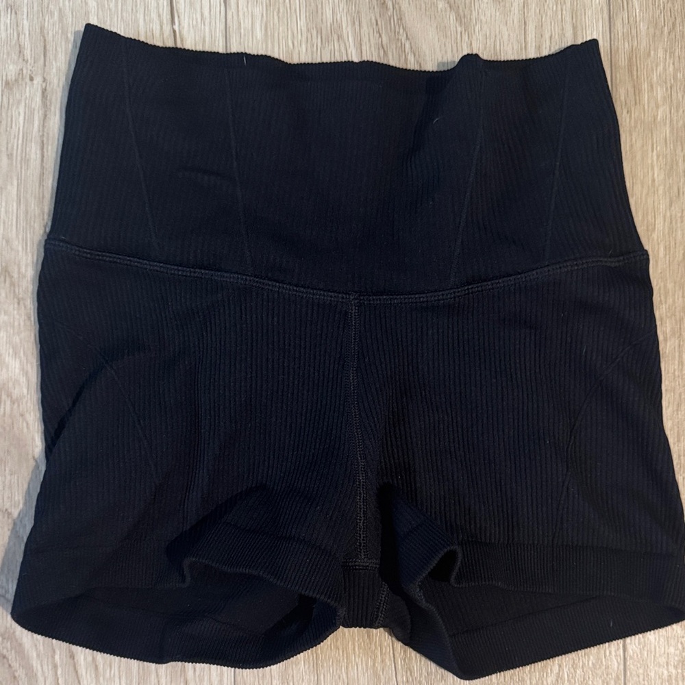 Black Women's High-Waisted Shorts